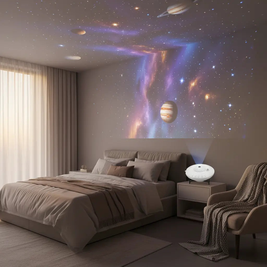 Star Projector Night Light - Celestial Ambient Lighting null